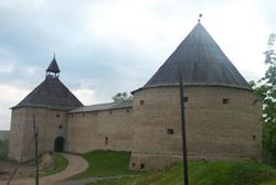 The fortress of Ladoga was originally built in medieval times.